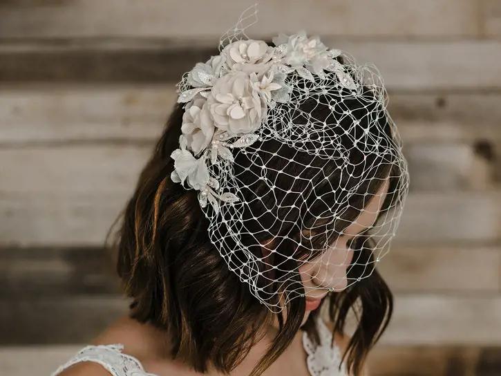 RUSSIAN TULLE CAGE VEIL | VF2100