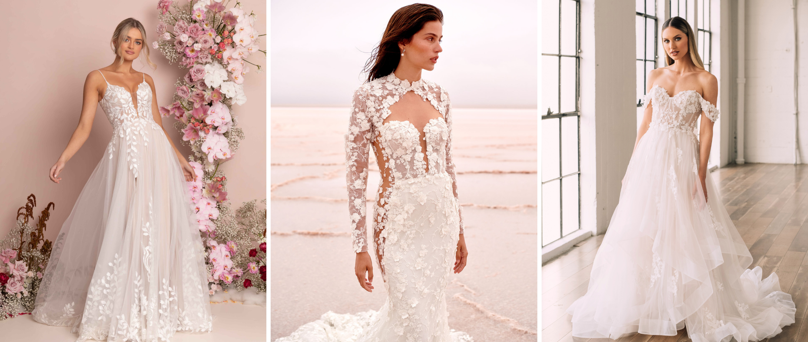 Romantic Lace Wedding Dresses Mobile Image