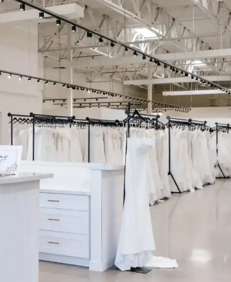 Photo of the Luv Bridal showroom interior - Desktop Image