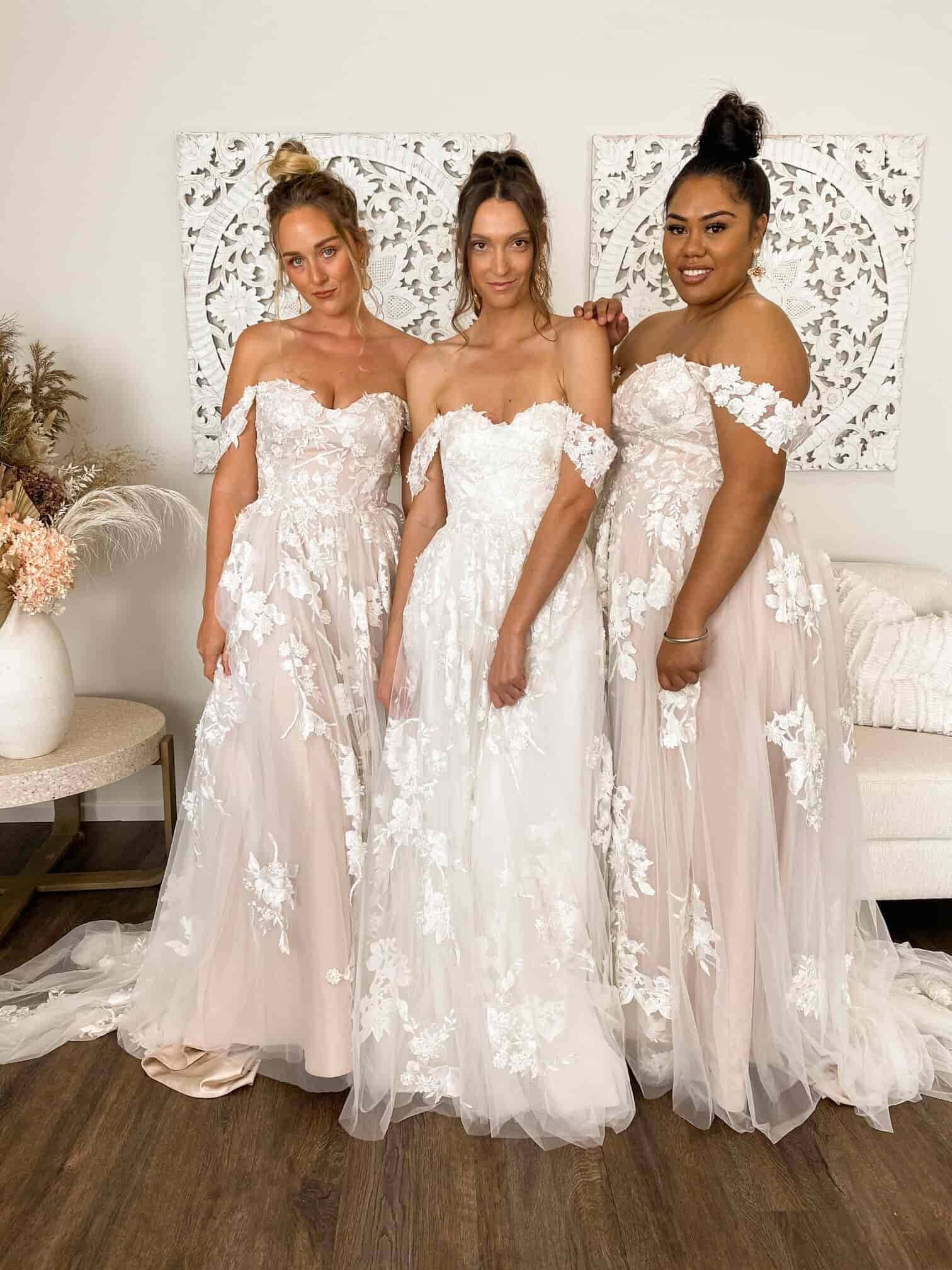 Photos of 3 real brides full height