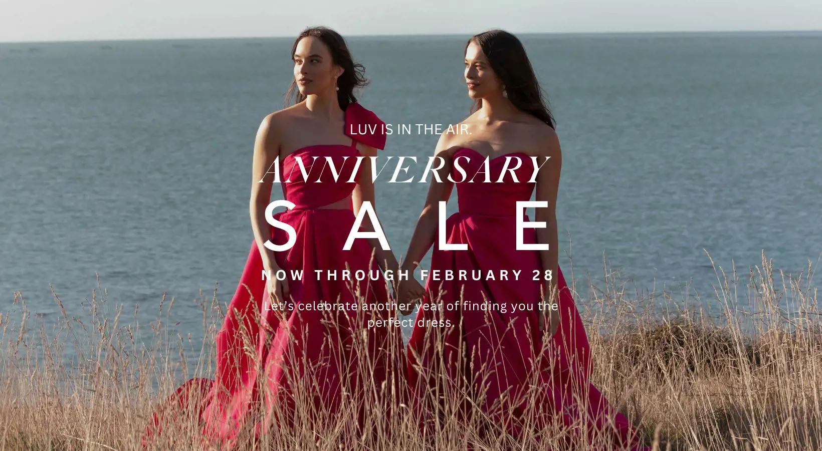 Luv Bridal Anniversary Sale going on now