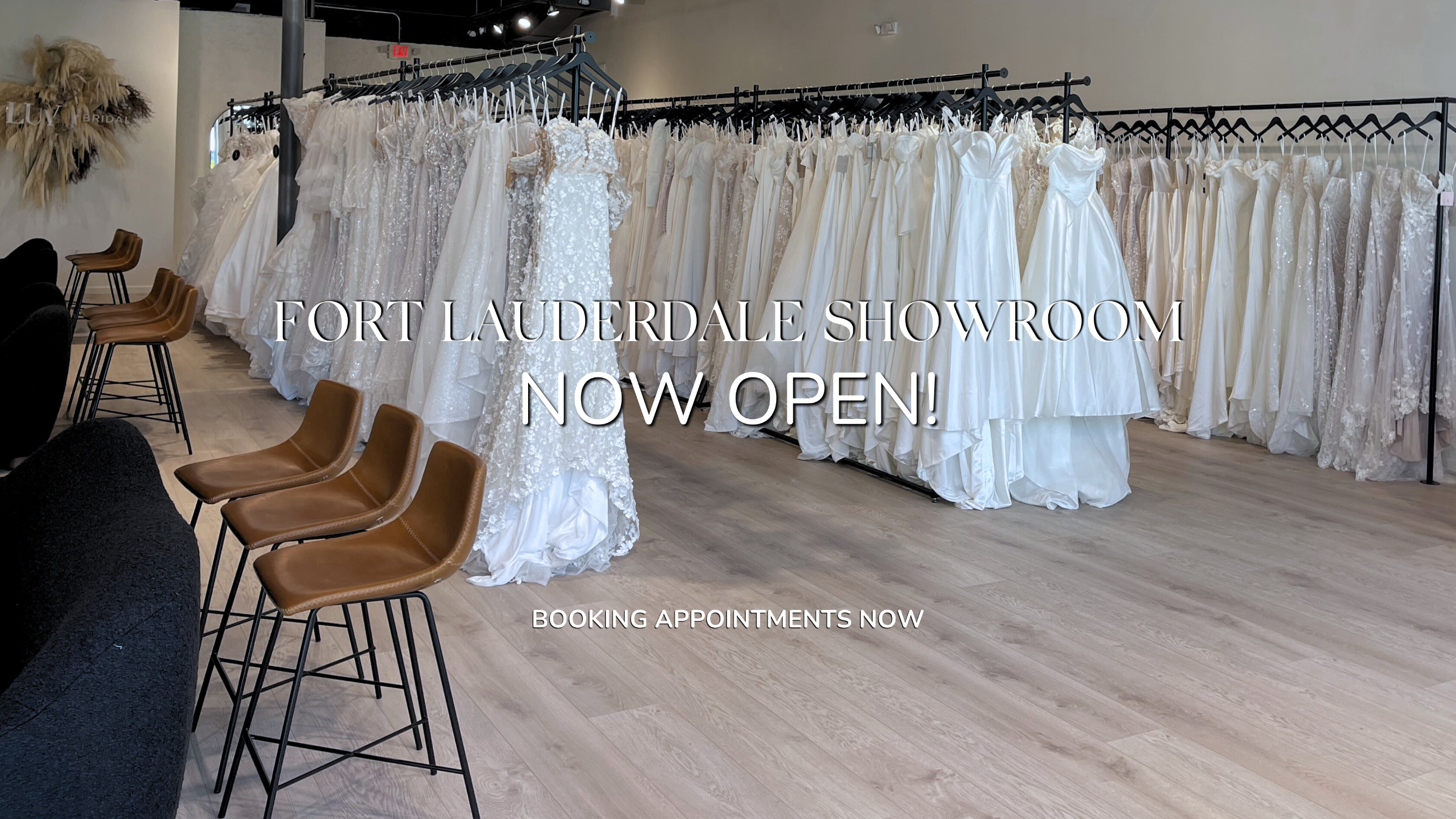 New Luv Bridal Showroom in Fort Laudedale Florida open now!