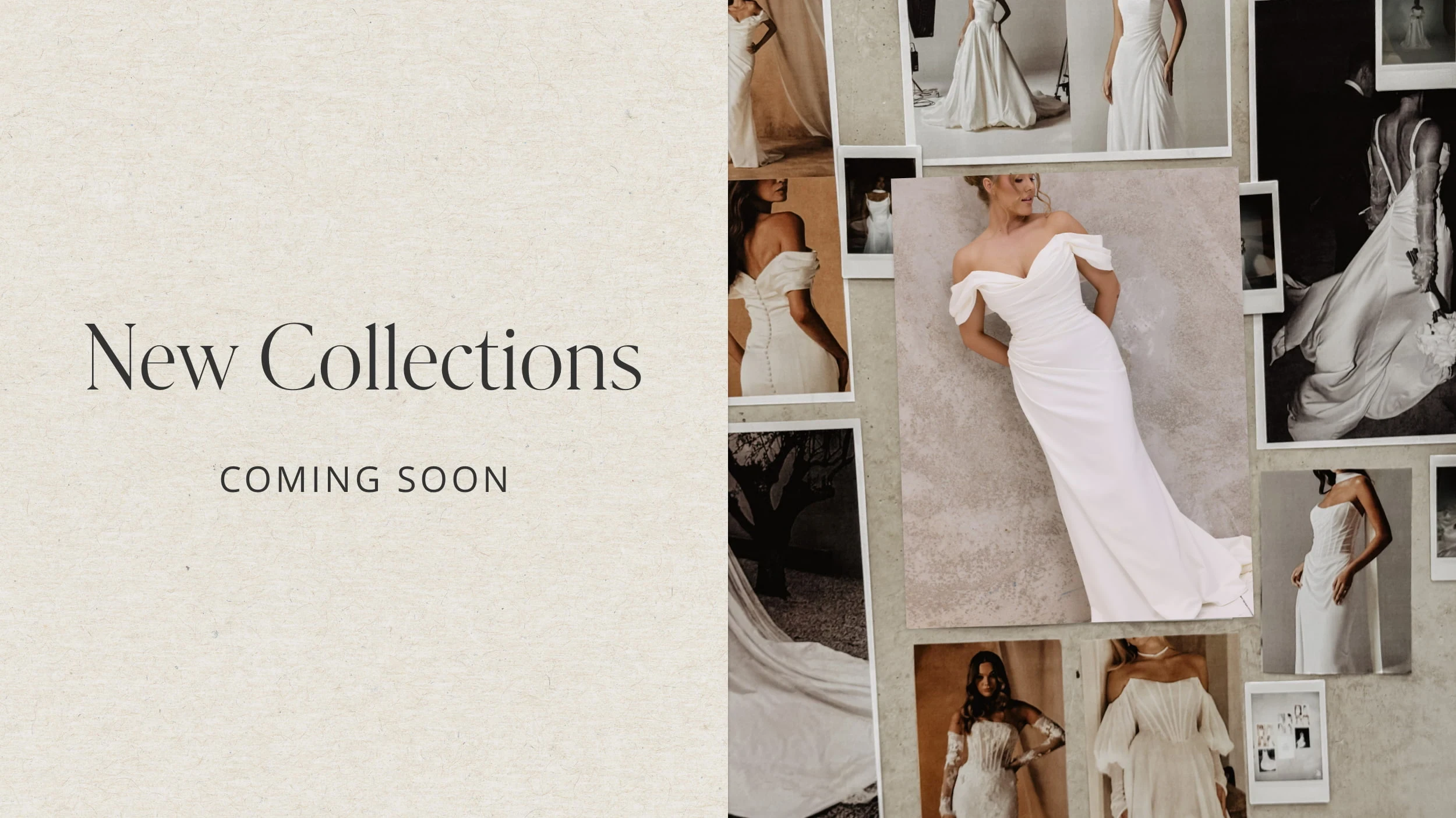 New Collections coming soon, desktop banner
