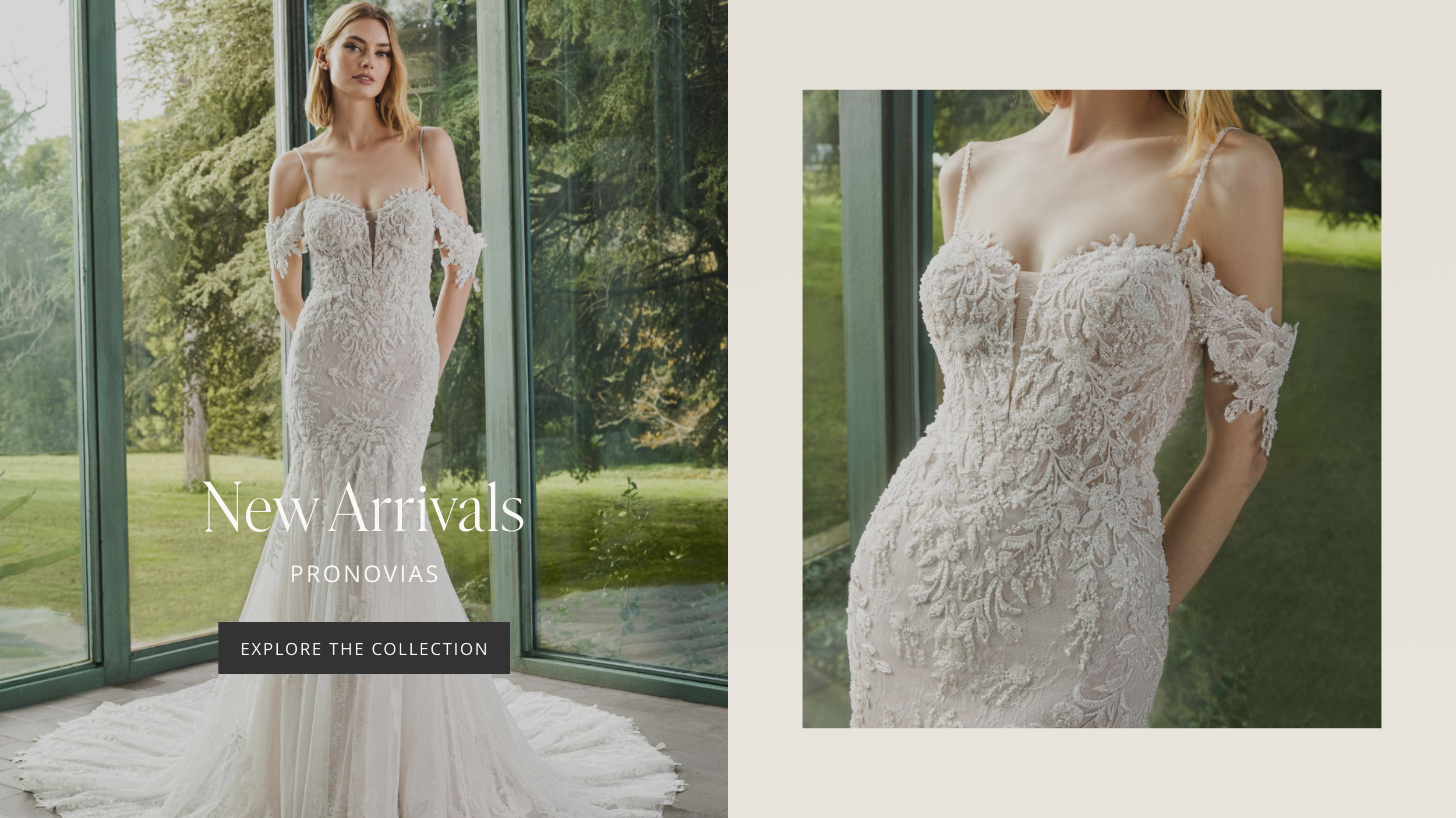 New Arrivals Pronovias Hero Banner